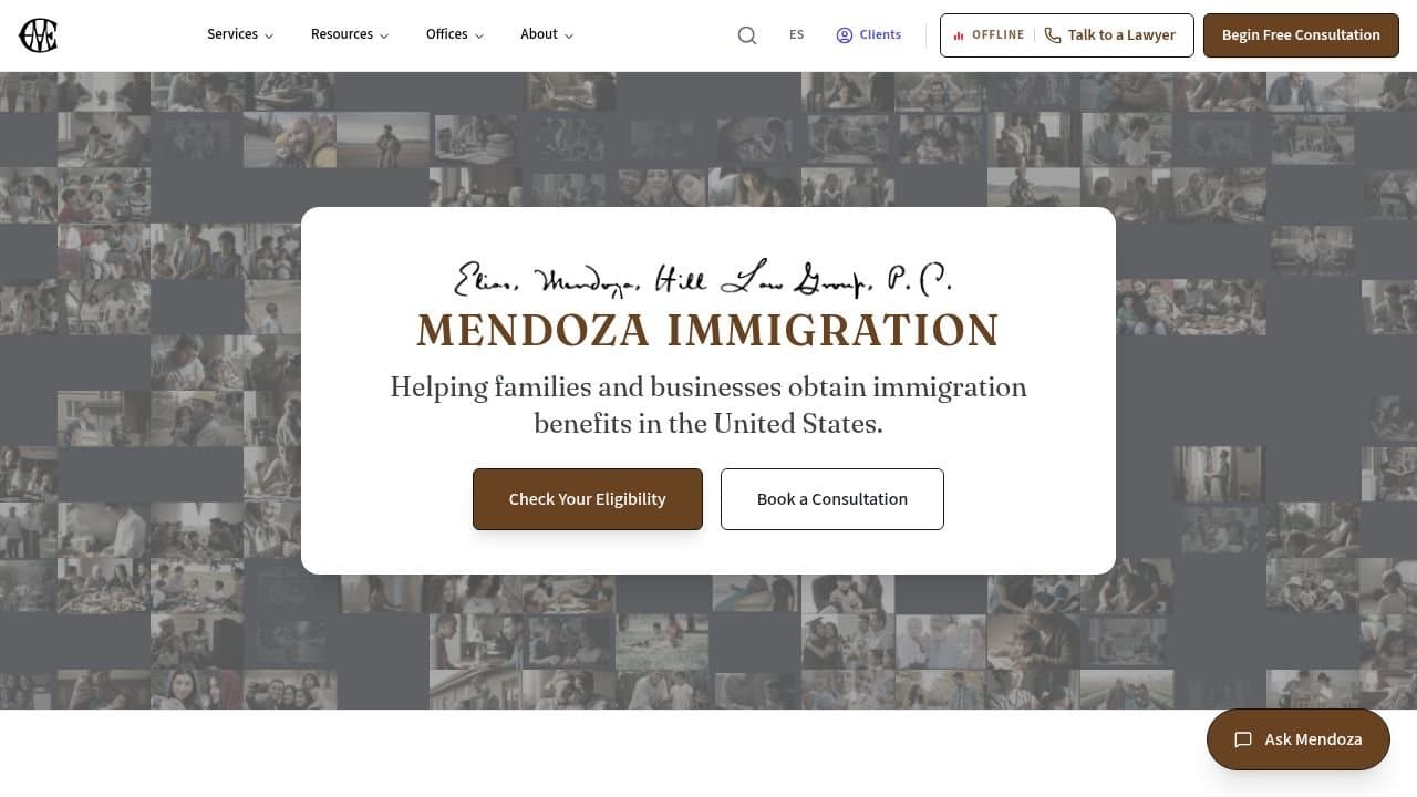 Mendoza Immigration logo
